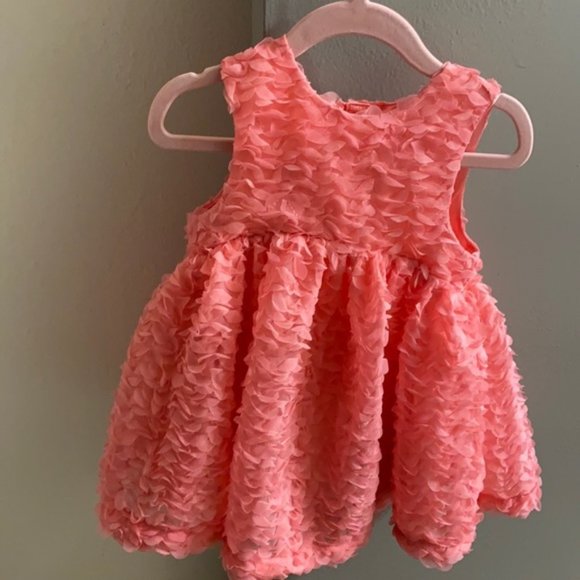 MUST GO!!! Cat & Jack Baby Girls Peach Dress Size 18M - Picture 1 of 4